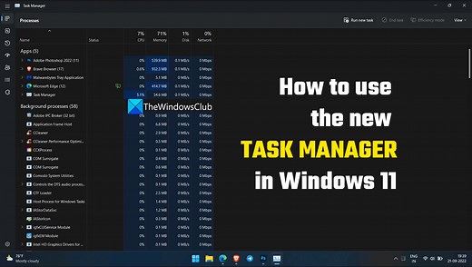 How to use Task Manager in Windows 11