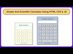 How to make Simple and Scientific Calculator with JavaScript? ***html, css and JavaScript***