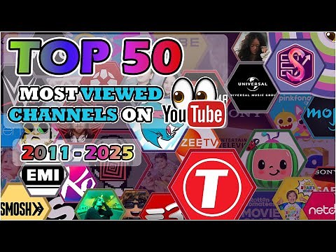 The Top 50 Most Viewed YouTube Channels: Every Day (2011-2025)