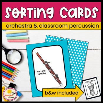 Musical Instrument Sorting Cards | Orchestra Families & Classroom Percussion