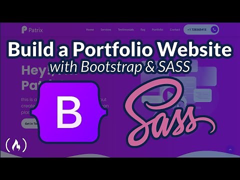 Learn Bootstrap 5 and SASS by Building a Portfolio Website - Full Course
