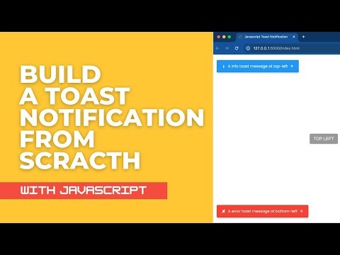 Master JavaScript: Build a Custom Toast Notification from Scratch (No Libraries!)