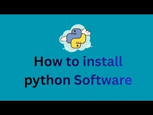How to install python Software