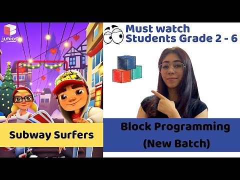 Code.org Tutorial in Sprite Lab | Lesson #14 | Subway Surfers | Coding Blocks Junior