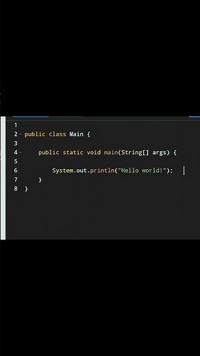 Hello World Program in Java 🚀 | First Java Program for Beginners #shorts #javaprogramming #coding