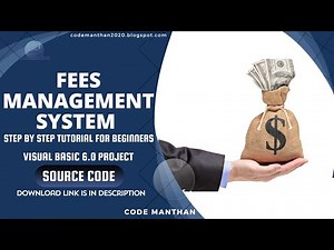 Fees Management System in Visual Basic 6.0 | Fees Management System in VB | Project Report