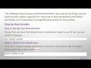 How to Slice Time in Hours and Minutes in a Pandas DataFrame