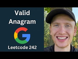 Valid Anagram - Leetcode 242 - Hashmaps & Sets (Python)