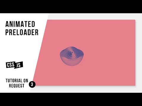 Animated Preloader | Using .GIF Image |CSS - JavaScript Tutorial