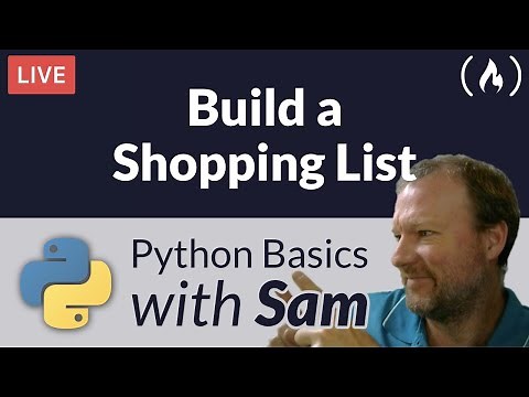 Build a Shopping List for the Command Line - Python Basics with Sam