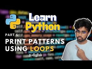 Pattern Printing: Square, Triangles & Diamonds in Tamil | Python Part 6 | Feat. GreensTechnolgies
