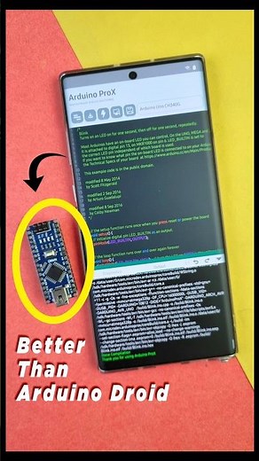 Program Arduino Nano with Mobile 📱 | Arduino ProX Android App #arduino #androidide #arduinoproject