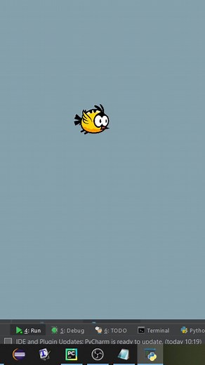 Simple flappy bird game made in Python #coding #flappybird #python #dev