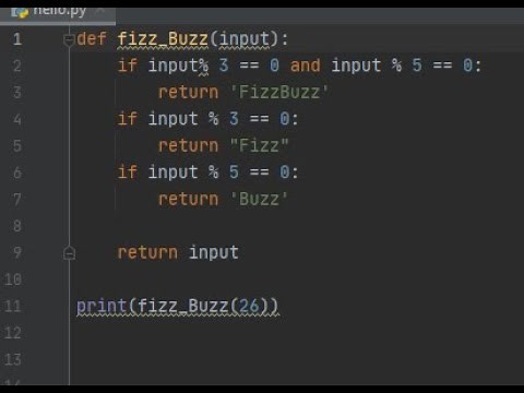 Python Interview Question - Fizz Buzz