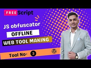How to obfuscate JavaScript coding using VS Code Extension offline and how to make tooling websites!