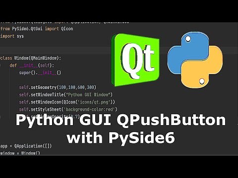 Python GUI Creating QPushButton in PySide6