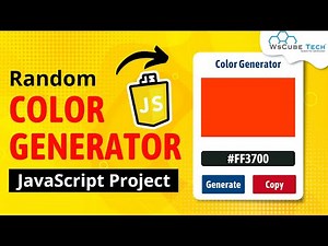 JavaScript Project: Random Color Generator in JavaScript | JavaScript Tutorial
