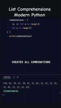 Stop writing loops like it's 2005 😤 use list Comprehensions, modern way to write python Code