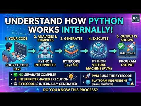 How Python Works Internally | Python Execution Flow Explained | Telugu