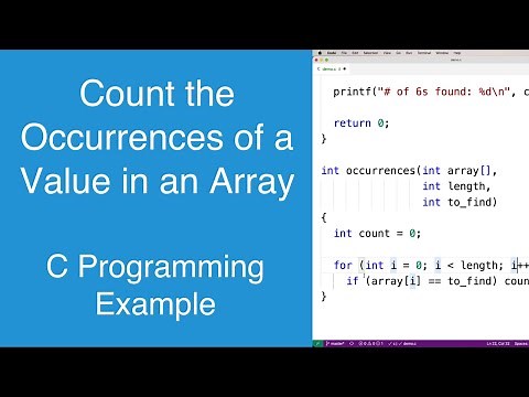 Count the Occurrences of a Value in an Array | C Programming Example