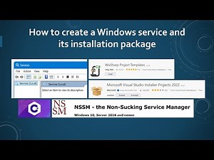 How to create and install windows service.