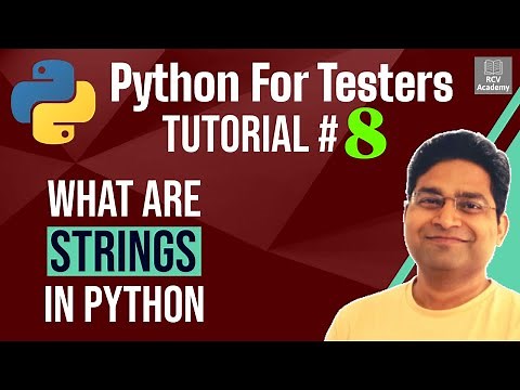 Python for Testers #8 - What are Strings in Python