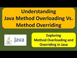 Java method overloading Vs. method overriding (version1) | Java Tutorial