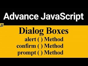 Dialog boxes in JavaScript (Hindi)