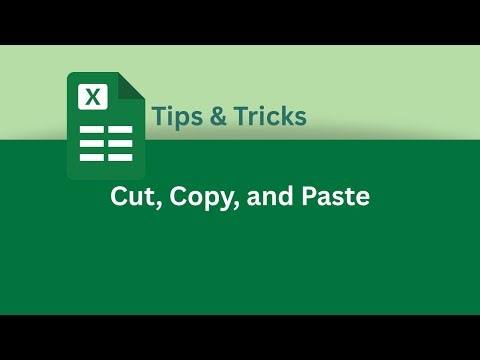 How to Cut, Copy, and Paste in Excel | Excel Tips & Tricks