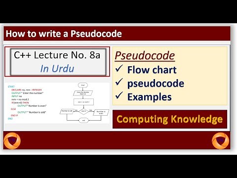 How to write a flowchart || how to write Pseudocode|| How to Write Pseudocode and Draw Flowcharts