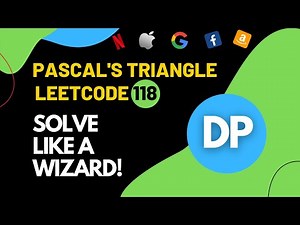 Leetcode 118 | Pascal's triangle using dynamic programming