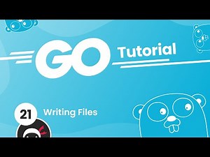 Go (Golang) Tutorial #21 - Saving Files