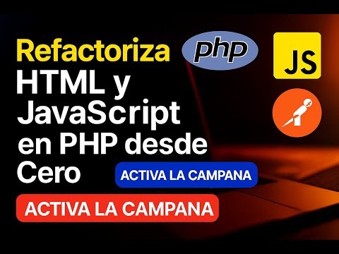 Refactoriza HTML y JavaScript 2026 como PRO | Curso PHP desde Cero y Visual Studio Code