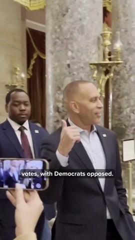 Senate passes spending bill in decisive vote to reopen government, sending it to the House