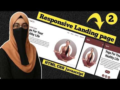 ‎How to create a Landing page Using HTML CSS JavaScript | Responsive Design‎‎‎ Part-2