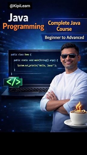 Start Java Today 💻 | Complete Java Course #Shorts @KipiLearn