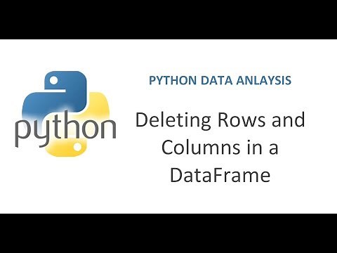 Python Pandas Tutorial 5 | How to delete Rows and Columns from a data frame