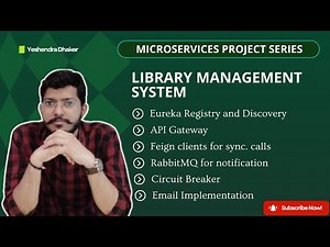 Microservices Project: Library Management System | Eureka, Gateway, Feign & RabbitMQ