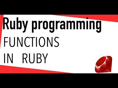 Ruby tutorial - use and define Functions