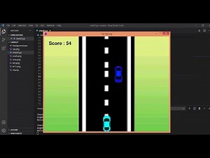 Car Race Game using Python | PyGame | Source Code is in Description