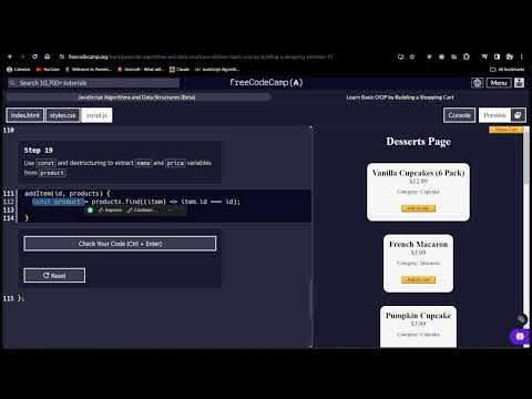 building a shopping cart 19