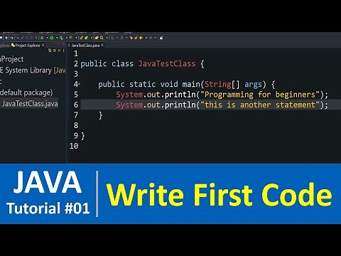 Java Tutorial #1 - Java Installation and Writing First Code in Java