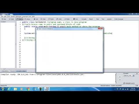 helloWorld with Dr Java
