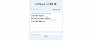 Simple Live Chat In PHP and JavaScript With Source Code - Source Code & Projects