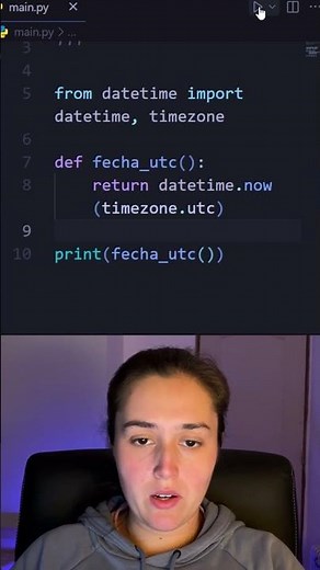 Obtener la fecha y hora actual en UTC usando python!