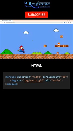 Mario Animation in 2 Min 🔥 | HTML & CSS
