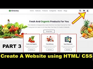How to create a website using HTML and CSS | Create a Responsive Website Using HTML,CSS & JavaScript
