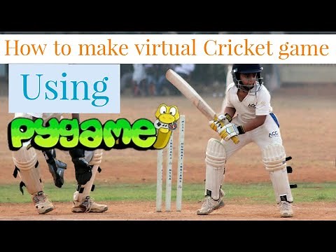 Virtual cricket game with python