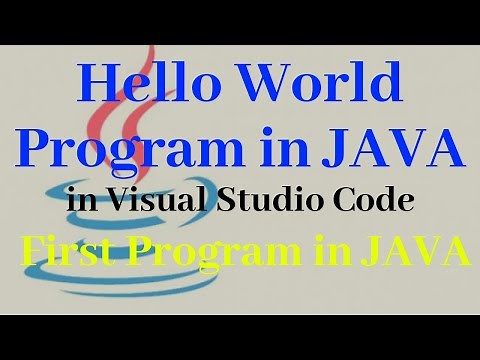Hello World Program in Java | Java Hello World Program in Visual Studio Code | My Programming