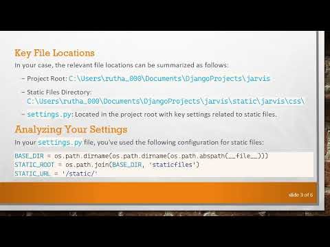 Resolving Django Static Files Cannot Find the Path Specified Error